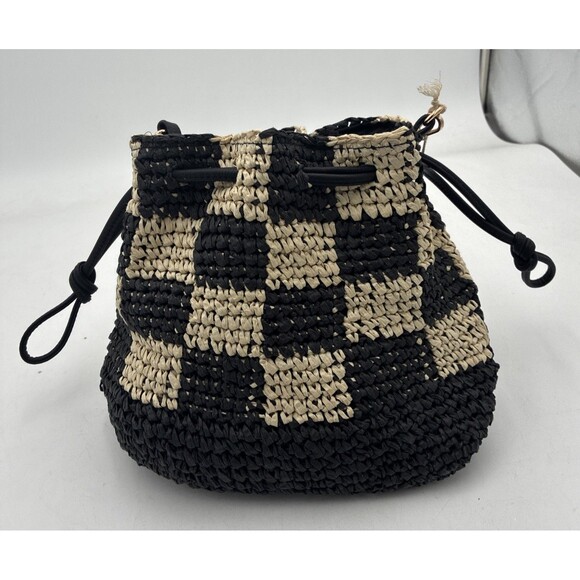 Universal Thread Handbags - NWT Universal Thread Black and White Checkered Woven Crossbody Bag